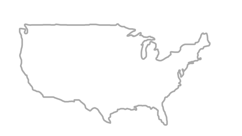 Map of the continental US