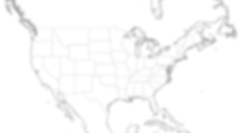 The map for this forecast, except that it's intentionally blurred, and shows no forecast line.