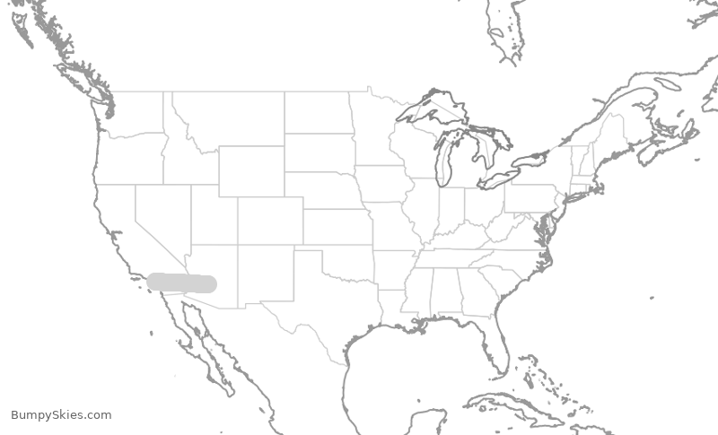 Turbulence forecast map for AAL2912, SNA to PHX