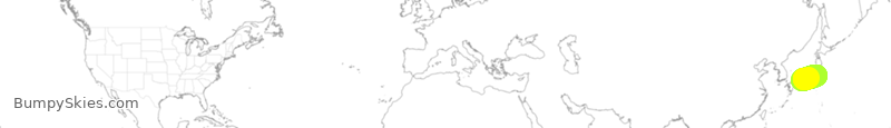 Turbulence forecast map for ACA2361, KIX to NRT
