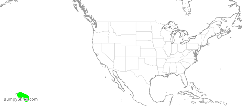 Turbulence forecast map for ASA1012, HNL to HTO