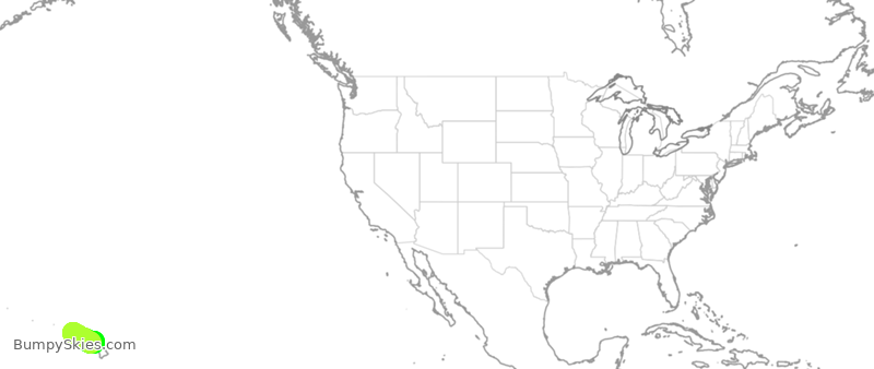Turbulence forecast map for ASA1040, HLI to HOG