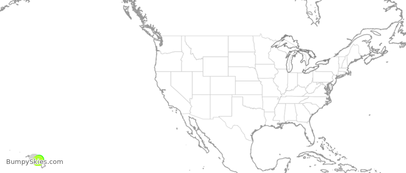 Turbulence forecast map for ASA1186, HNL to OGG