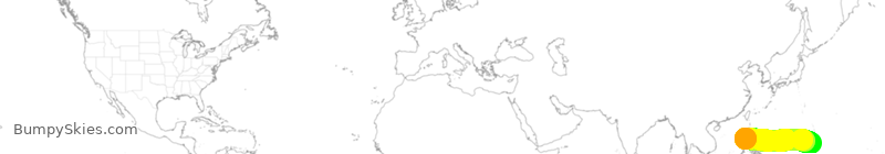 Turbulence forecast map for ASA2953, GUM to CRK