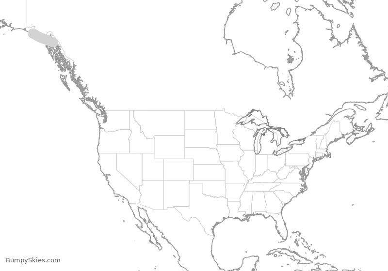 Turbulence forecast map for ASA61, JNU to YAK