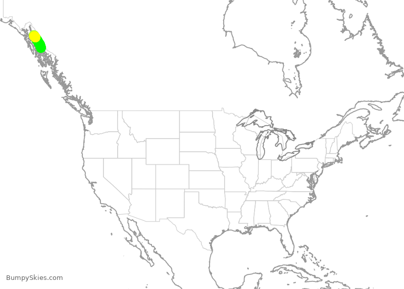 Turbulence forecast map for ASA64, JNU to PSG