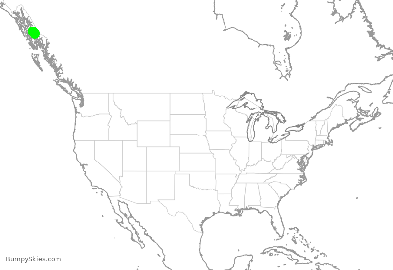 Turbulence forecast map for ASA64, PSG to WRG