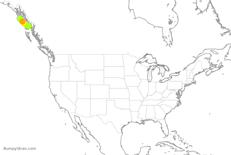 Turbulence forecast map for ASA7001, SIT to KTN