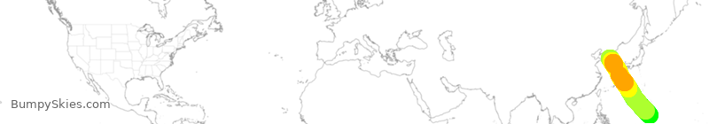 Turbulence forecast map for ASV101, KSI to GUM