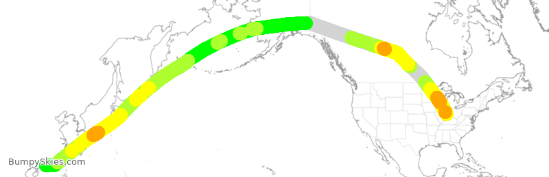 Turbulence forecast map for CPA3921, IND to HKG