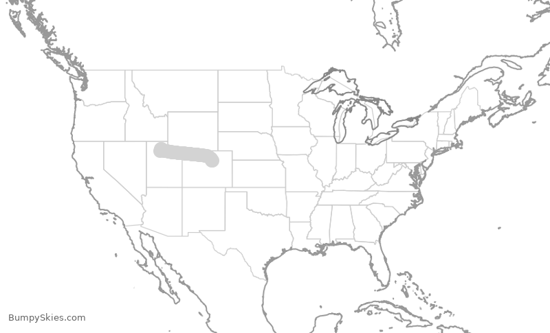 Turbulence forecast map for DAL1553, SLC to DEN