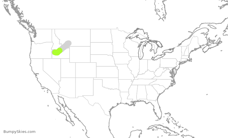 Turbulence forecast map for EJA285, BZN to BOI