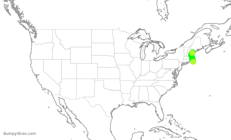 Turbulence forecast map for EJA376, ACK to PWM