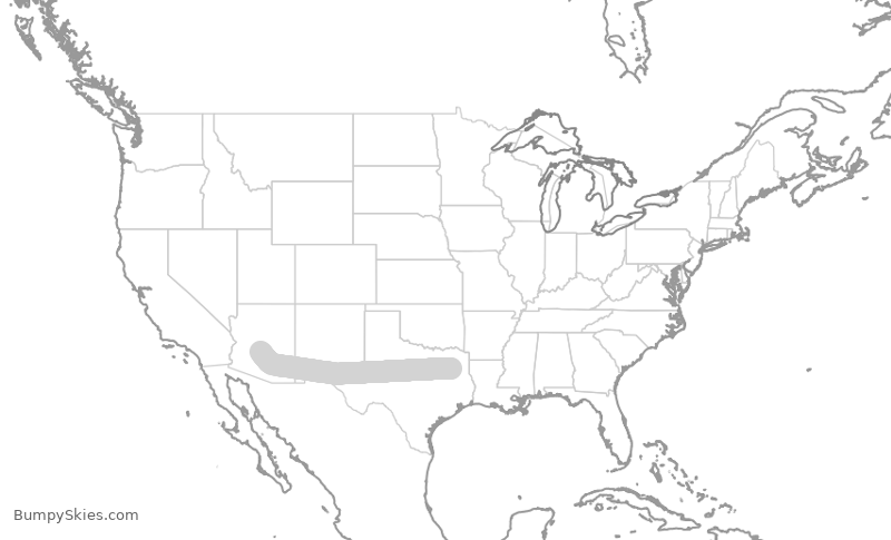 Turbulence forecast map for EJA512, TYR to SDL
