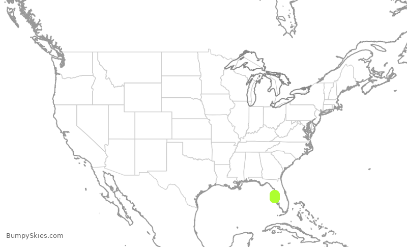 Turbulence forecast map for EJA516, TPA to SRQ