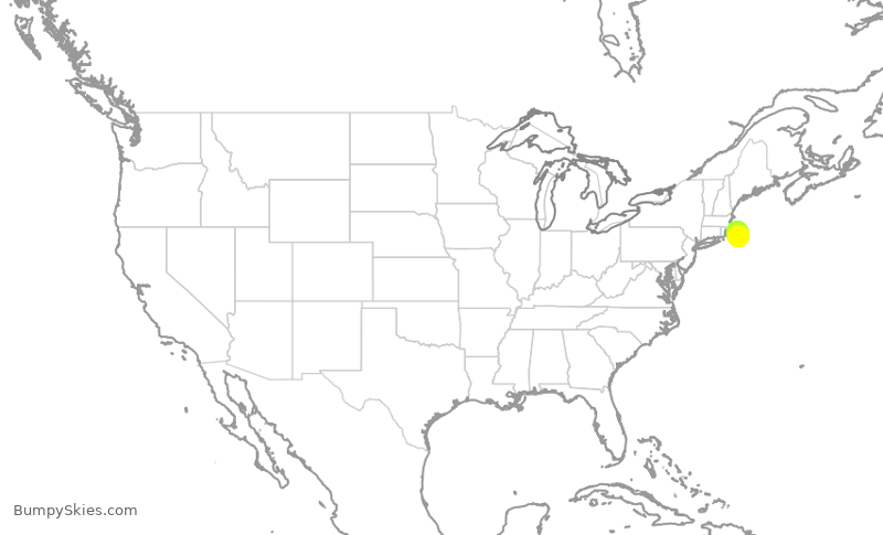 Turbulence forecast map for EJM99, HYA to ACK