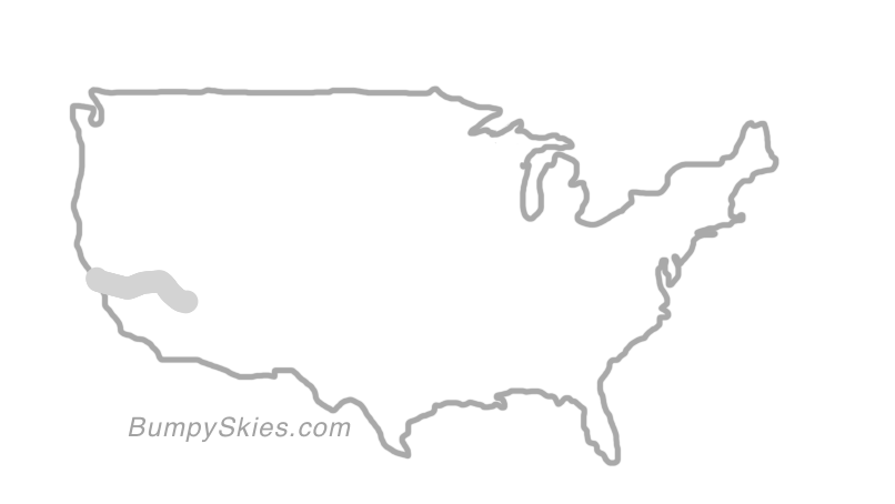 Map of continental US with illustrated flight path and turbulence forecast (described in text below)