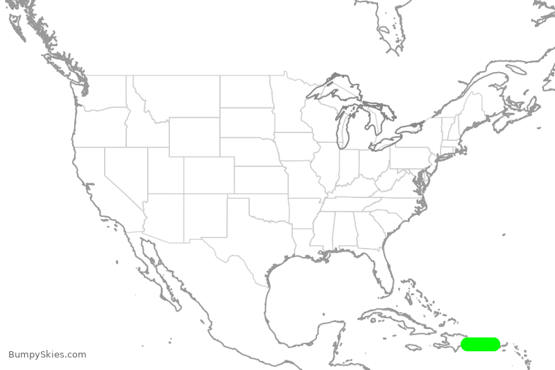 Turbulence forecast map for FFT97, JSJ to DSD