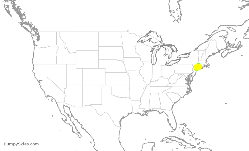 Turbulence forecast map for GPD853, OXC to HPN