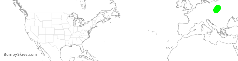 Turbulence forecast map for HRT878, RDO to KRK