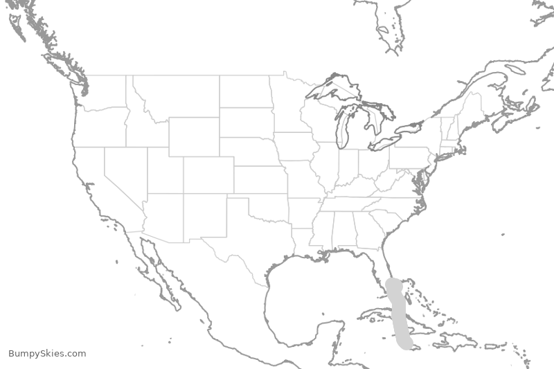 Turbulence forecast map for JBU1327, FLL to KJS