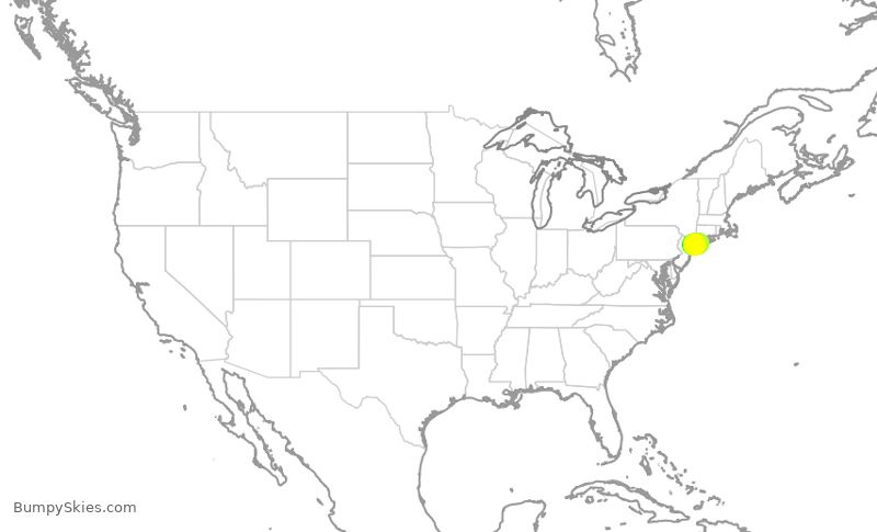 Turbulence forecast map for JBU8390, JFK to ISP