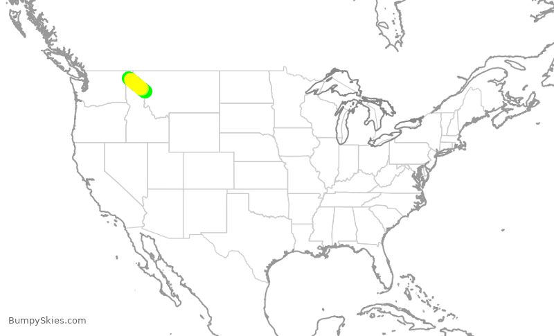 Turbulence forecast map for JTL212, KSZT to MSO