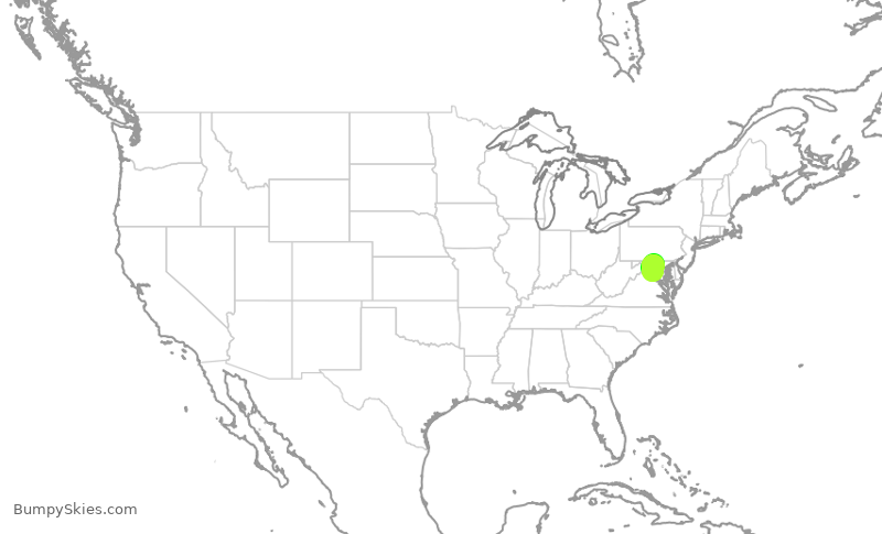 Turbulence forecast map for JTL370, IAD to KFDK