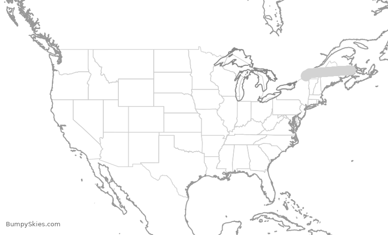 Turbulence forecast map for JZA7995, YQM to YUL
