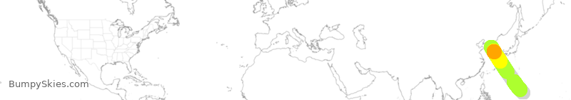 Turbulence forecast map for KAL415, KSI to GUM