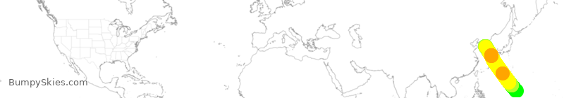 Turbulence forecast map for KAL417, ICN to GUM