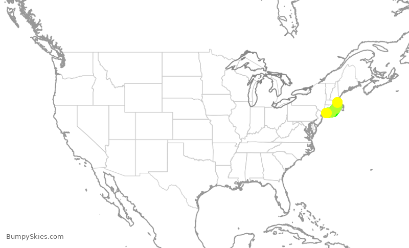 Turbulence forecast map for KAP217, BOS to ISP