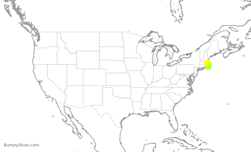Turbulence forecast map for KAP3171, BOS to MVY