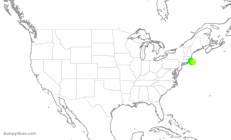 Turbulence forecast map for KAP4071, EWB to ACK