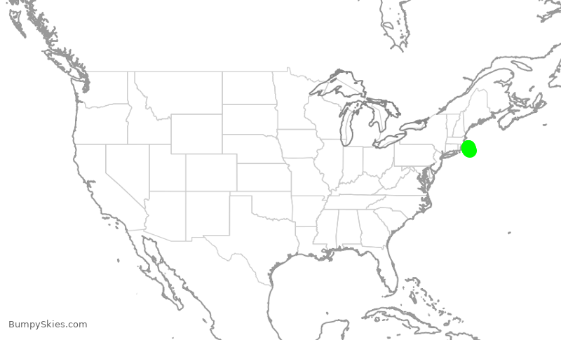 Turbulence forecast map for KAP452, HYA to ACK