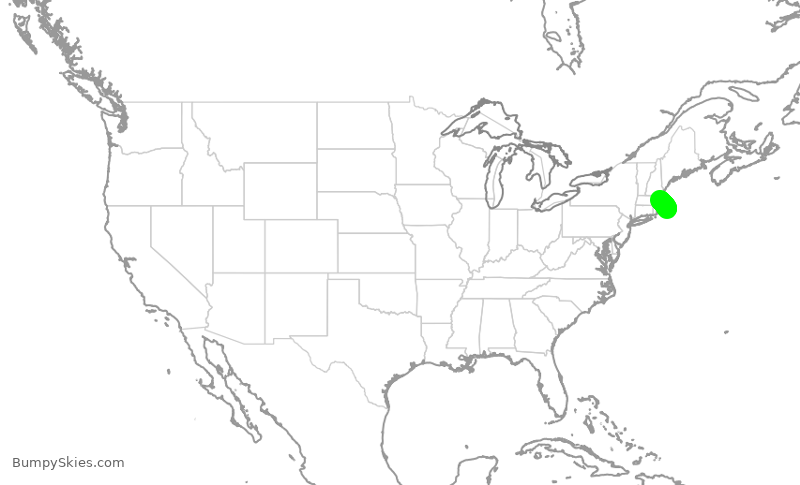 Turbulence forecast map for KAP56, BOS to HYA