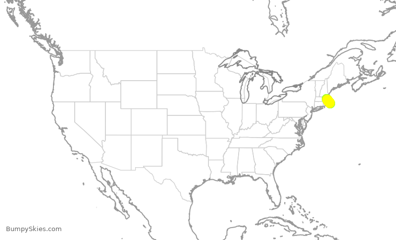 Turbulence forecast map for KAP6191, HYA to BOS