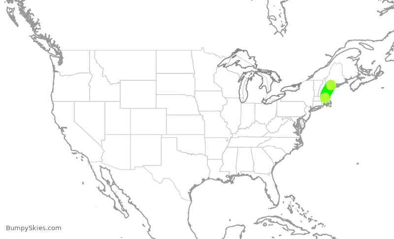 Turbulence forecast map for KAP62, BOS to AUG