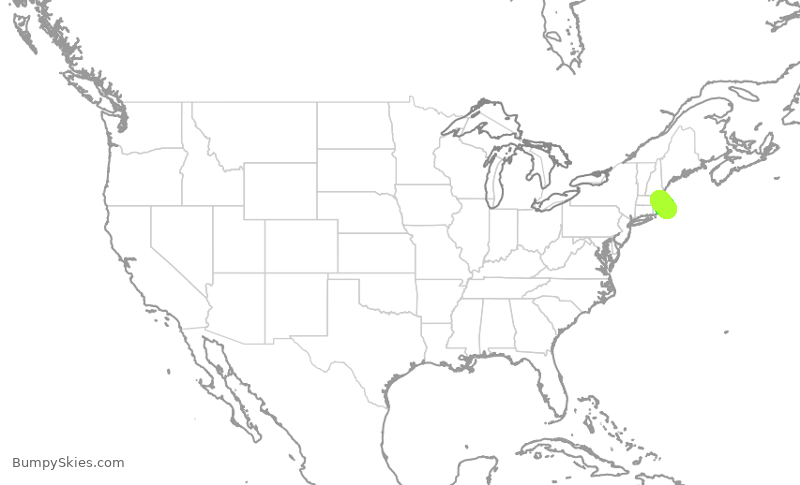 Turbulence forecast map for KAP7142, HYA to BOS