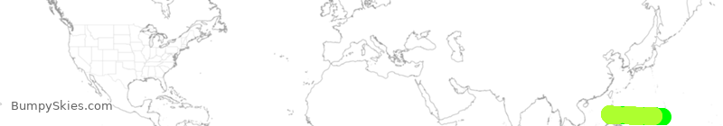Turbulence forecast map for PAL110, PLL to GUM