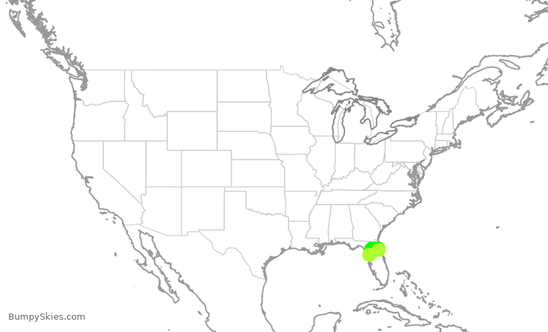 Turbulence forecast map for PLZ4456, FIN to CGC