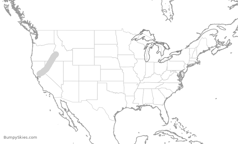 Turbulence forecast map for QXE2341, BOI to SMF