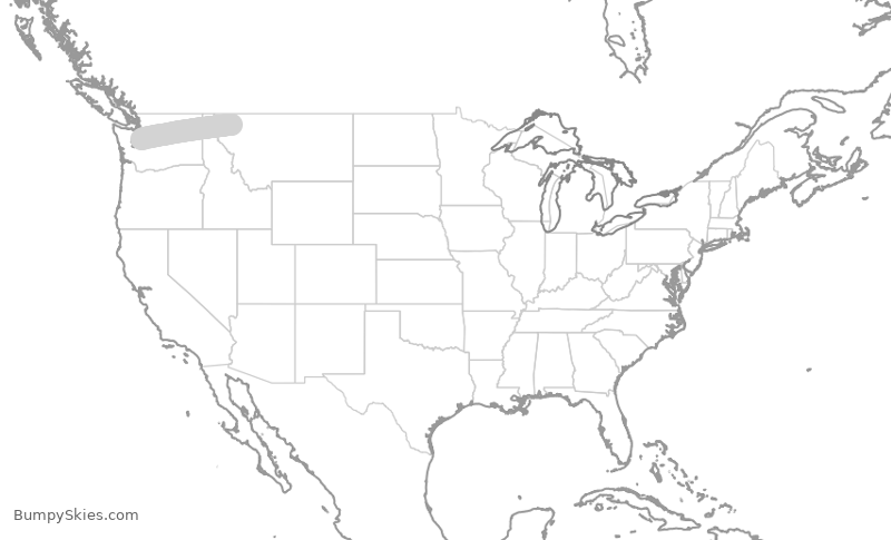Turbulence forecast map for QXE2354, FCA to SEA