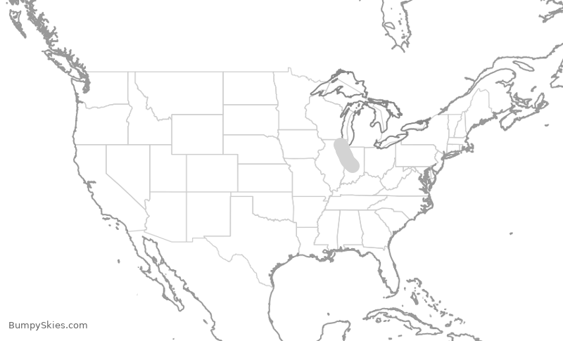 Turbulence forecast map for RPA4394, ORD to IND