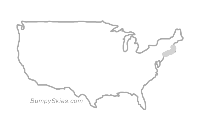 Map of continental US with illustrated flight path and turbulence forecast (described in text below)