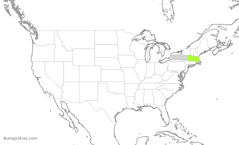 Turbulence forecast map for RPA4788, BUF to BOS