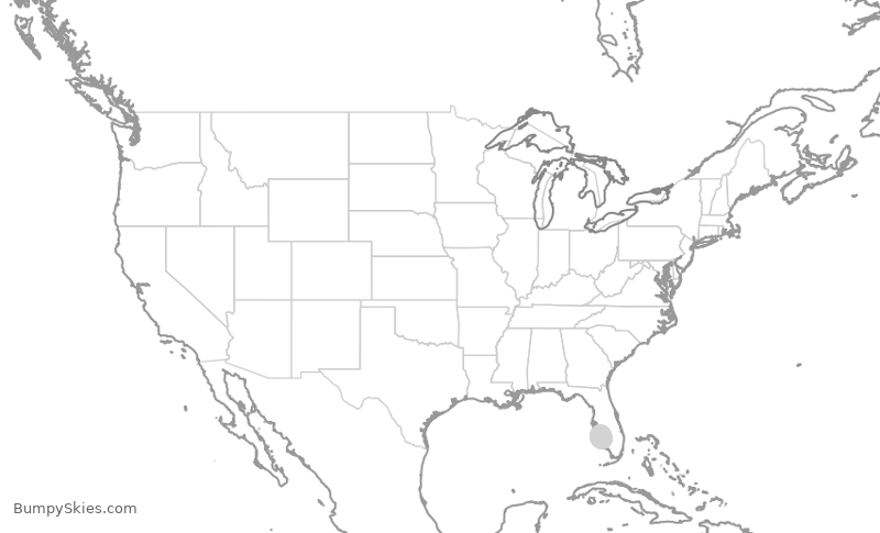 Turbulence forecast map for RQJ3, PGD to PWK