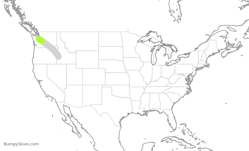 Turbulence forecast map for SKW3020, BOI to SEA