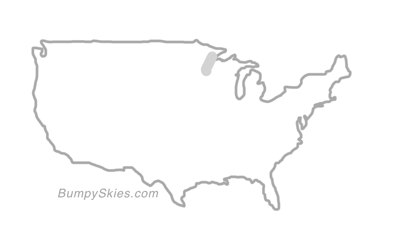 Map of continental US with illustrated flight path and turbulence forecast (described in text below)