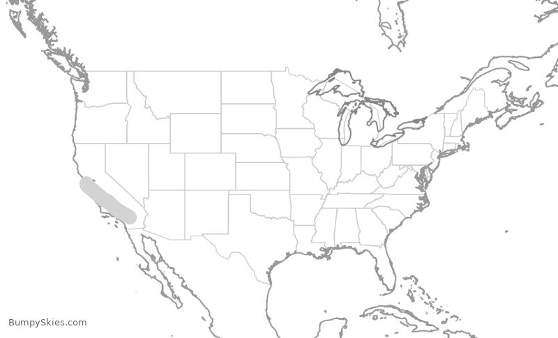 Turbulence forecast map for SKW5312, SFO to PSP